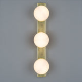 Noelani Triple Glass Globe Wall Light IP44