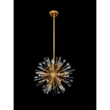 Noon 9 Light Glass Pendant Light – Antique Gold