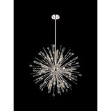 Noon 12 Light Glass Pendant Light – Polished Nickel