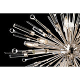 Noon 12 Light Glass Pendant Light – Polished Nickel