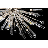 Noon 12 Light Glass Pendant Light – Polished Nickel