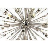 Noon 12 Light Glass Pendant Light – Polished Nickel