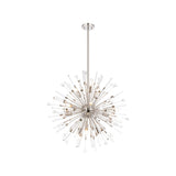 Noon 12 Light Glass Pendant Light – Polished Nickel