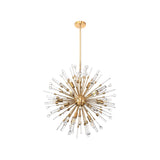 Noon 12 Light Glass Pendant Light – Antique Gold