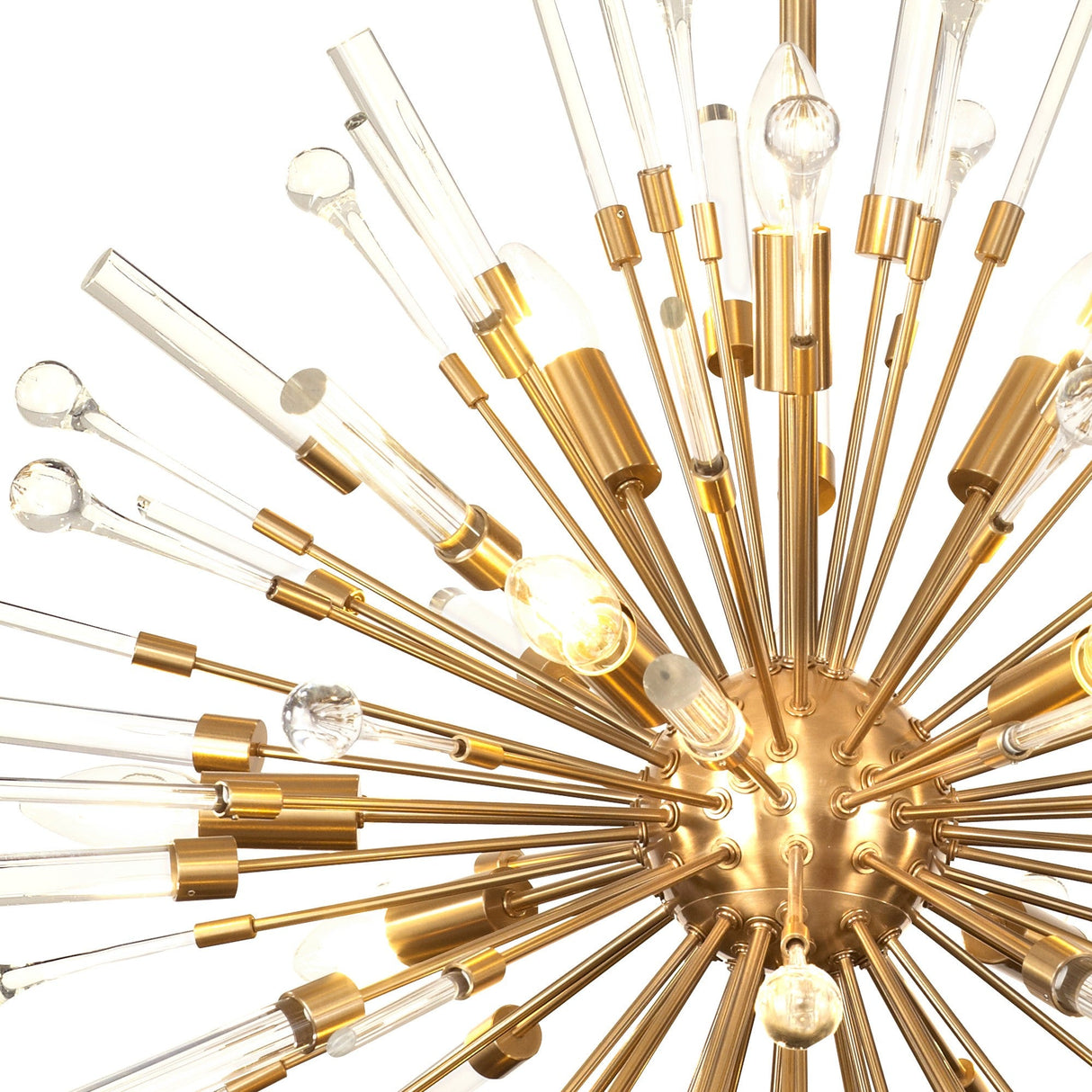 Noon 12 Light Glass Pendant Light – Antique Gold