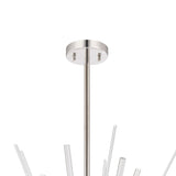 Noon 20 Light Glass Pendant Light – Polished Nickel