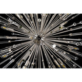 Noon 20 Light Glass Pendant Light – Polished Nickel