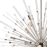 Noon 20 Light Glass Pendant Light – Polished Nickel