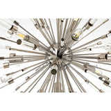 Noon 20 Light Glass Pendant Light – Polished Nickel