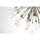 Noon 20 Light Glass Pendant Light – Polished Nickel