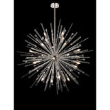 Noon 20 Light Glass Pendant Light – Polished Nickel