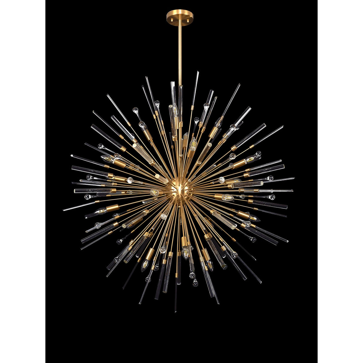 Noon 20 Light Glass Pendant Light – Antique Gold