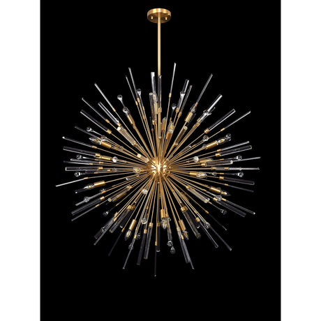 Noon 20 Light Glass Pendant Light – Antique Gold