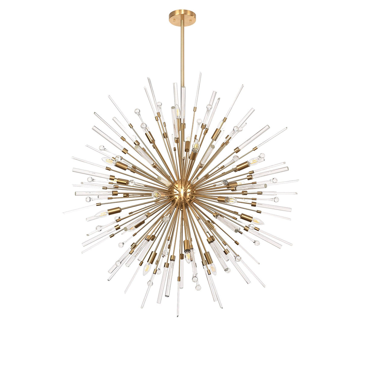 Noon 20 Light Glass Pendant Light – Antique Gold