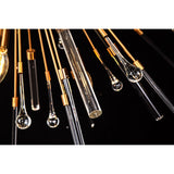 Noon 20 Light Glass Pendant Light – Antique Gold