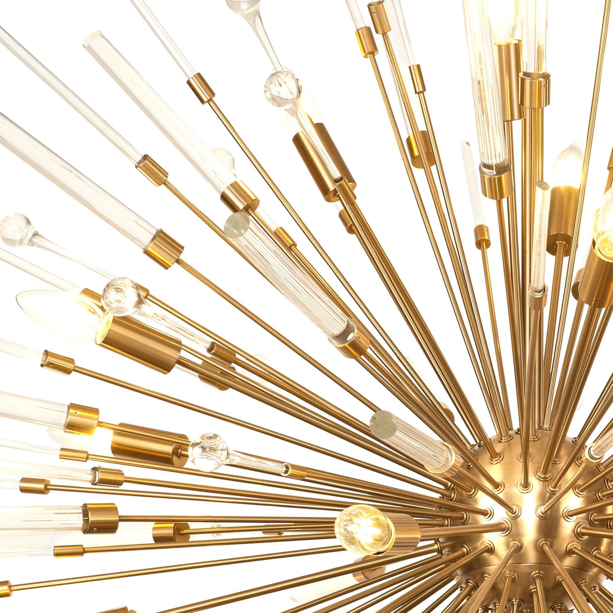 Noon 20 Light Glass Pendant Light – Antique Gold