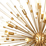 Noon 20 Light Glass Pendant Light – Antique Gold