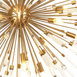 Noon 20 Light Glass Pendant Light – Antique Gold