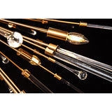 Noon 20 Light Glass Pendant Light – Antique Gold