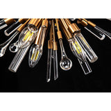 Noon 20 Light Glass Pendant Light – Antique Gold