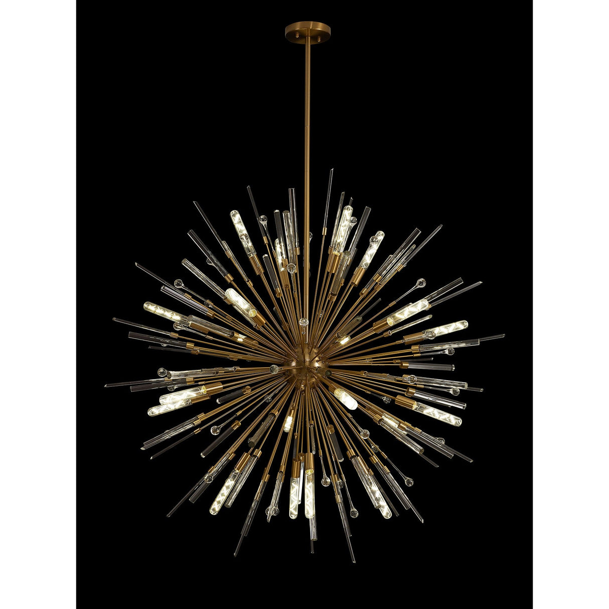 Noon 20 Light Glass Pendant Light – Antique Gold