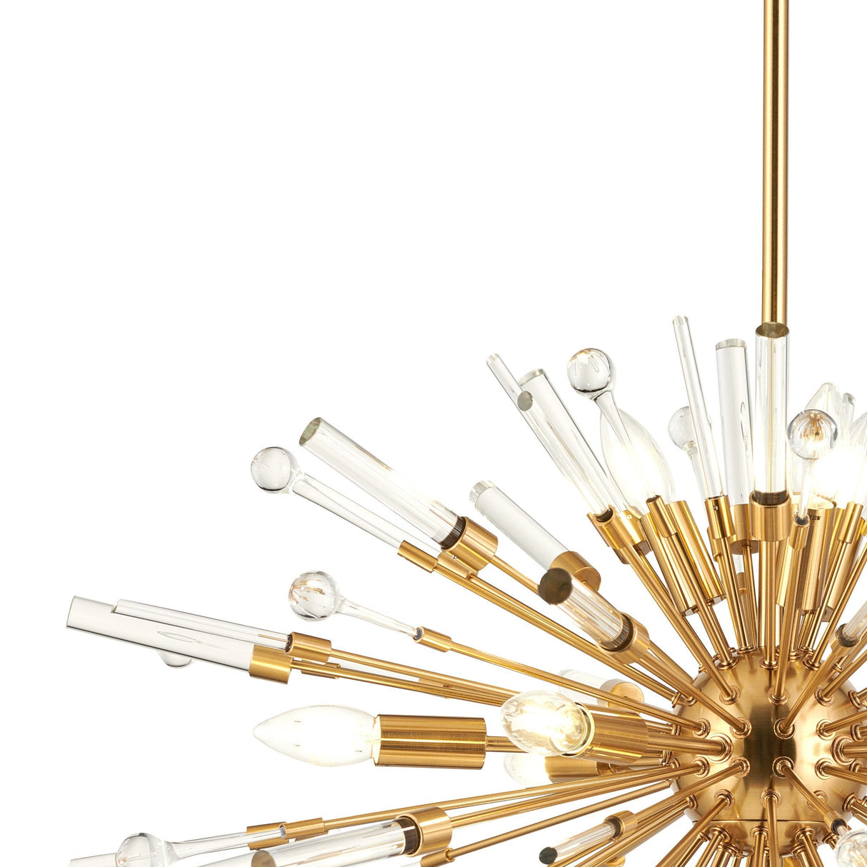 Noon Oval 12 Light Glass Pendant Light – Antique Gold