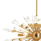 Noon Oval 12 Light Glass Pendant Light – Antique Gold