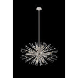 Noon Oval 12 Light Glass Pendant Light – Polished Nickel