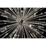 Noon Oval 12 Light Glass Pendant Light – Polished Nickel