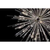 Noon Oval 12 Light Glass Pendant Light – Polished Nickel