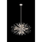 Noon Oval 12 Light Glass Pendant Light – Polished Nickel