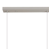 Nora 3 Light Glass Bar Pendant Light - White & Frosted