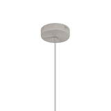 Nora 18cm Adjustable 1 Light Glass Pendant Light - White & Frosted