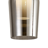 Nora 1 Light Semi-Flush Glass Ceiling Light - Black Marble