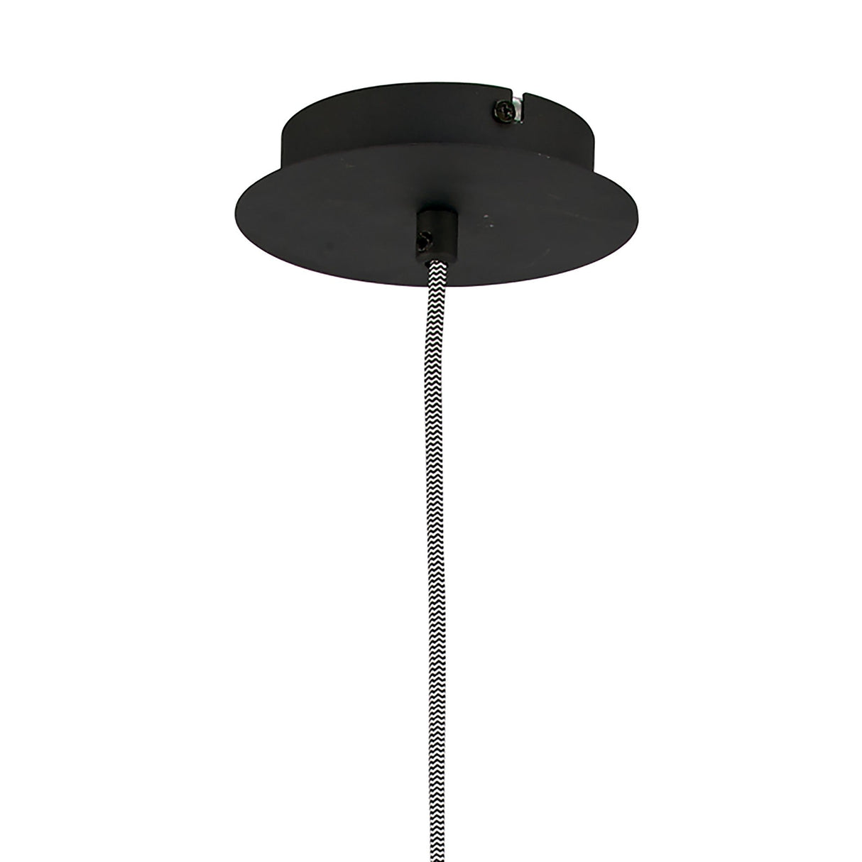 Nordica 20cm 1 Light Pendant Light - Black & Beech With Black Shade
