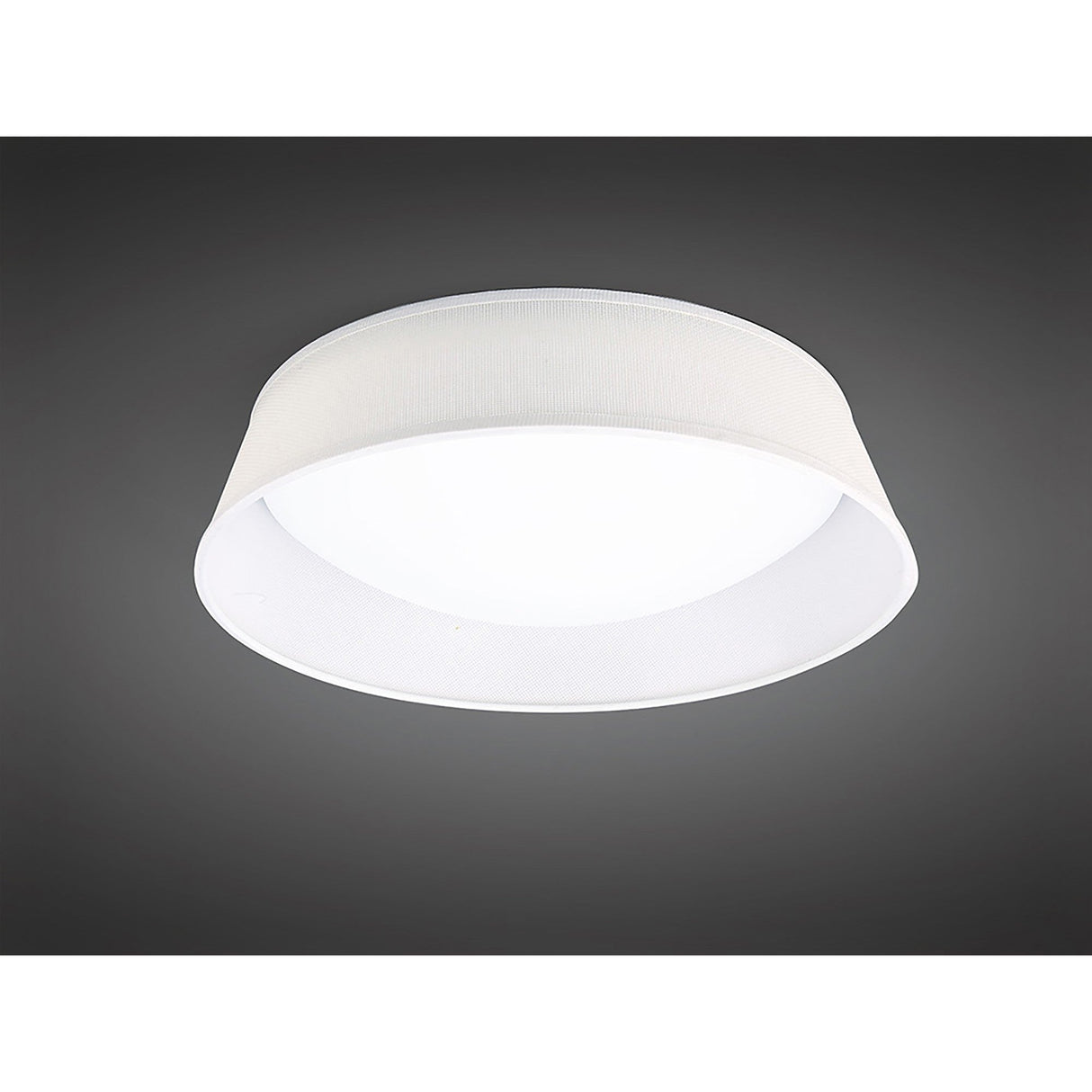 Nordica LED Flush Ceiling Light 3000K 21W - Ivory White