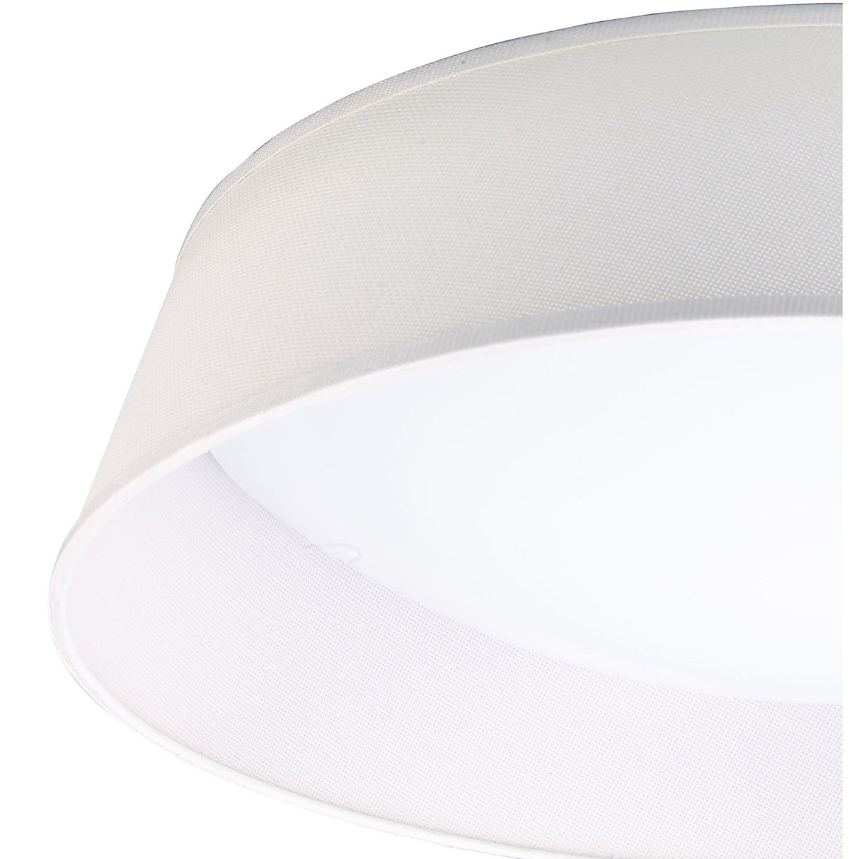Nordica LED Flush Ceiling Light 3000K 60W - Ivory White