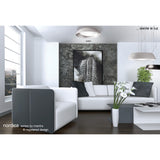 Nordica LED Flush Ceiling Light 3000K 60W - Ivory White