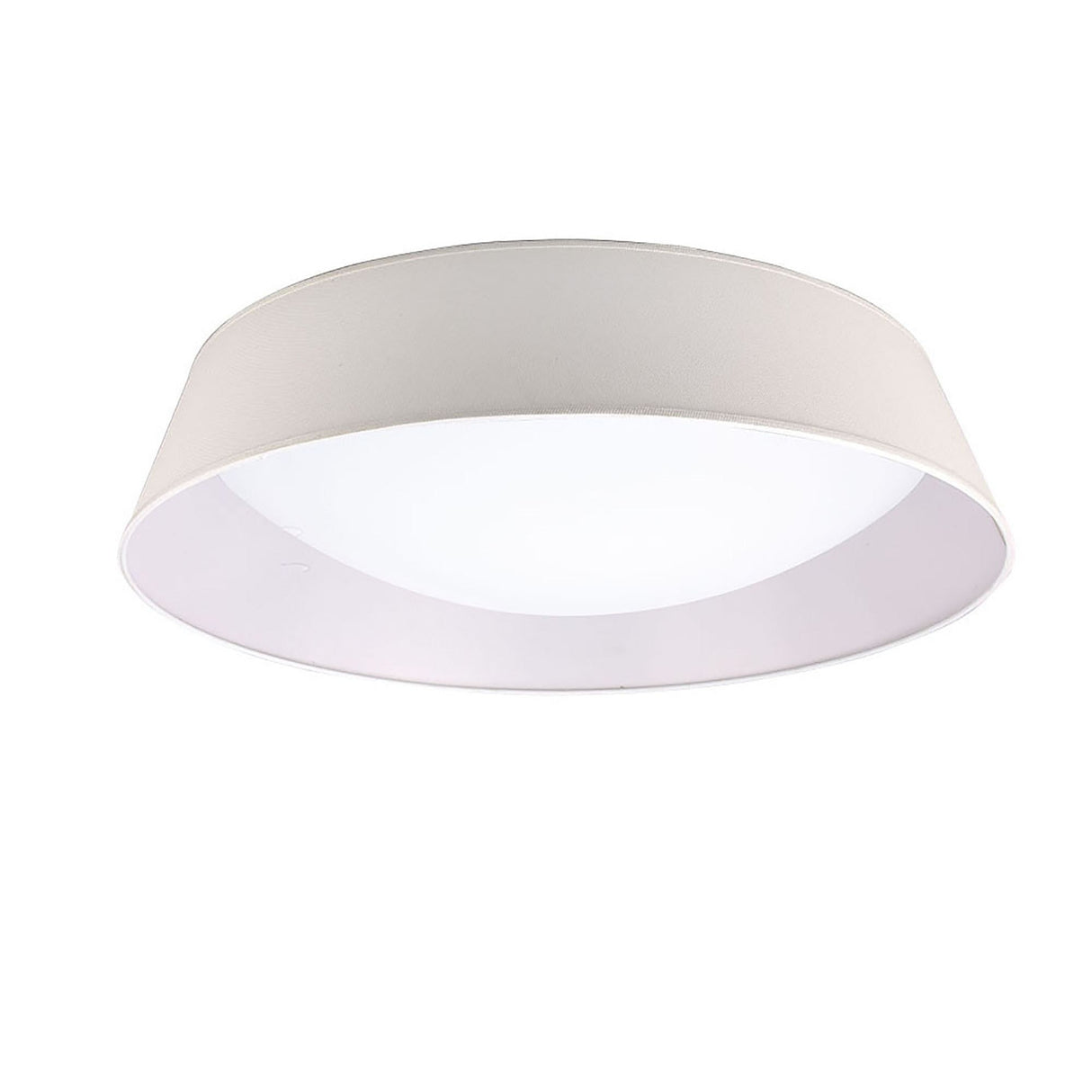 Nordica LED Flush Ceiling Light 3000K 60W - Ivory White