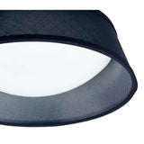 Nordica LED Flush Ceiling Light 3000K 12W - Black