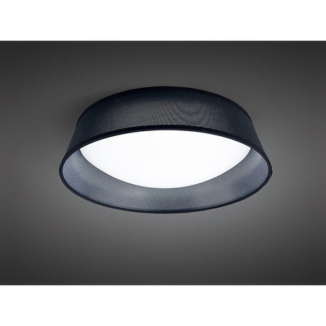 Nordica 3 Light Flush Ceiling Light - Black