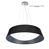 Nordica 9 Light Flush Ceiling Light - Black