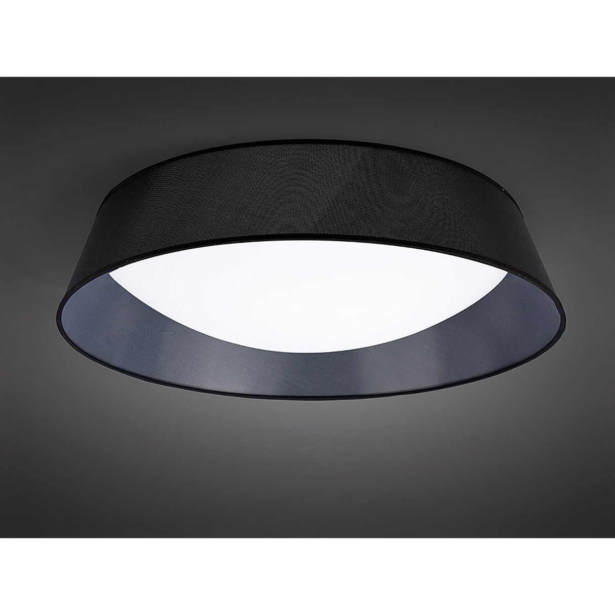Nordica LED Flush Ceiling Light 3000K 60W - Black