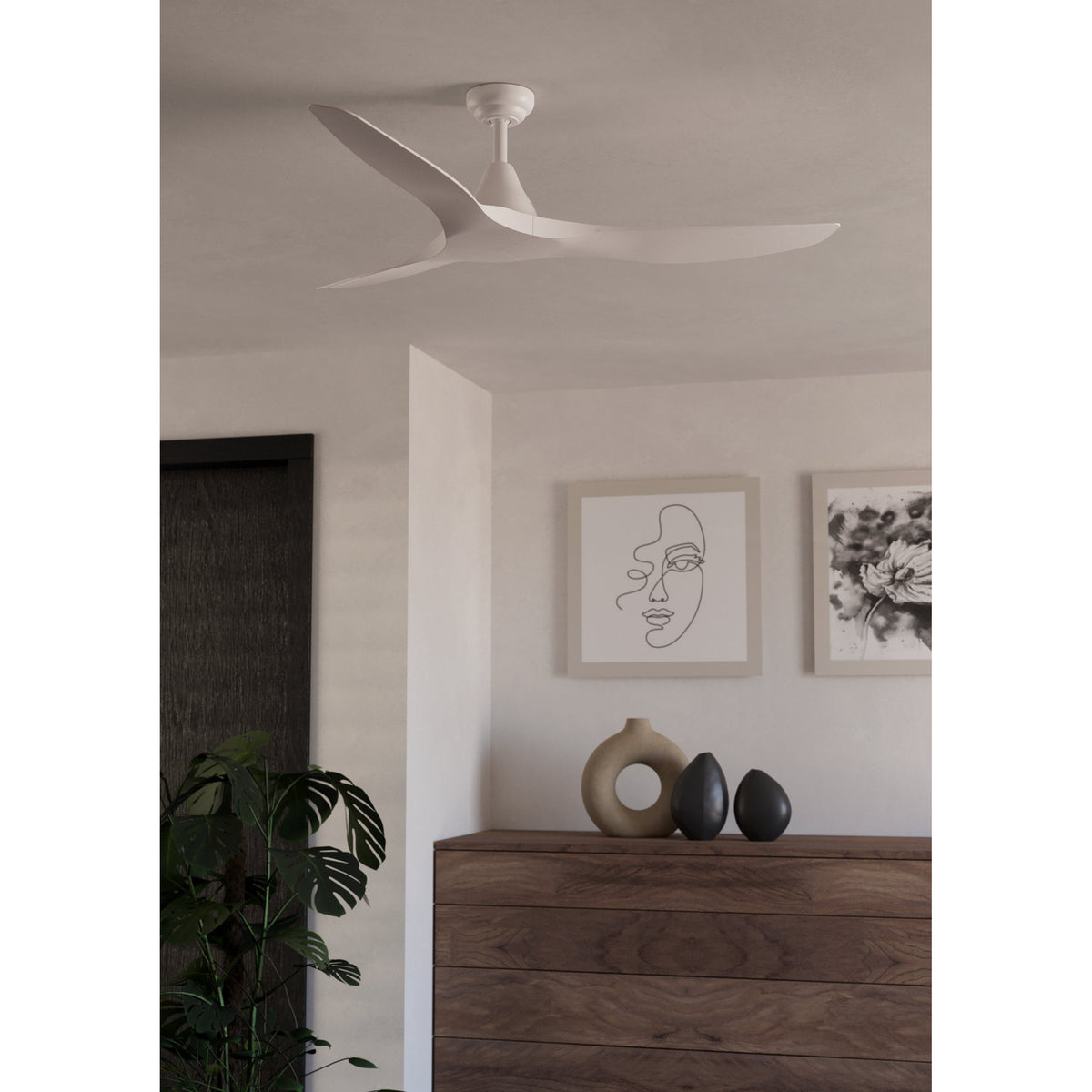 Norette Ceiling Fan - Matt White