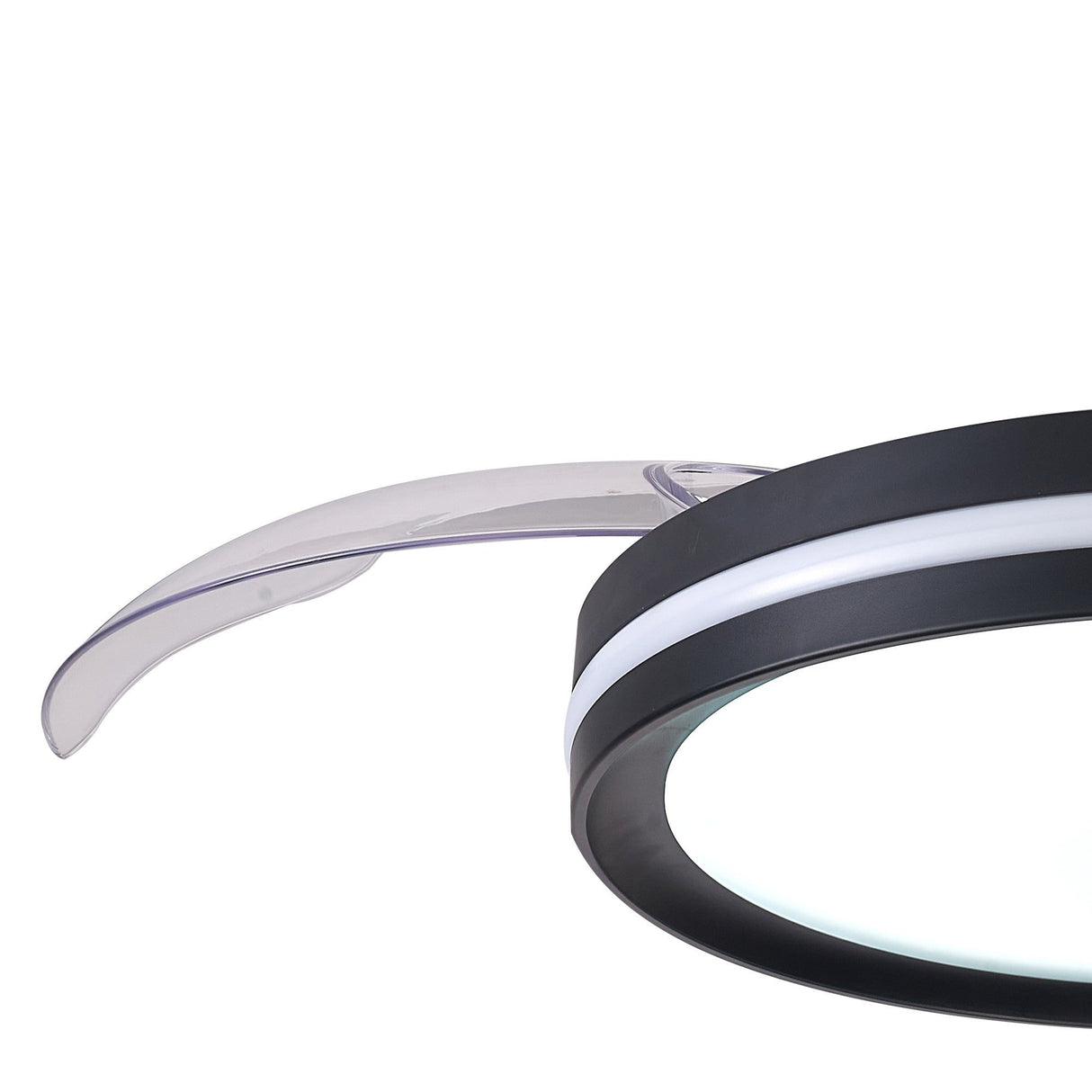 North RGB CCT Dimmable LED Ceiling Retractable Fan Light With Remote Control - Black