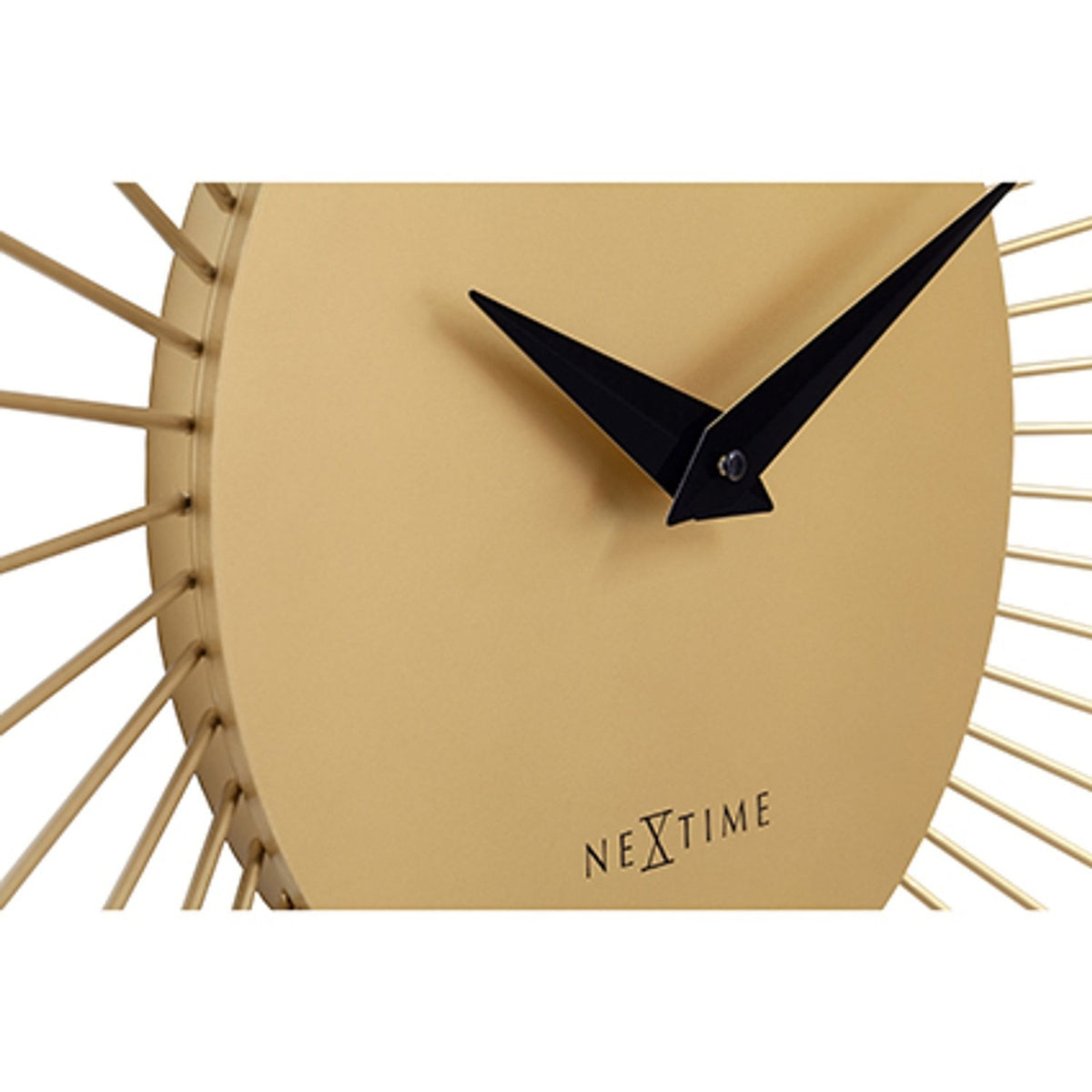 Vasco Round Open Wire Spoke Metal Wall Clock 80cm - Gold
