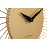 Vasco Round Open Wire Spoke Metal Wall Clock 80cm - Gold