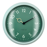Golden Hour Wall Clock with Arabic Numerals 30.5cm - Teal