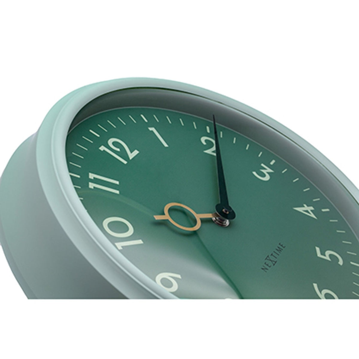 Golden Hour Wall Clock with Arabic Numerals 30.5cm - Teal