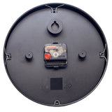 Retro II Round Metal Wall Clock 25cm - Black & Copper